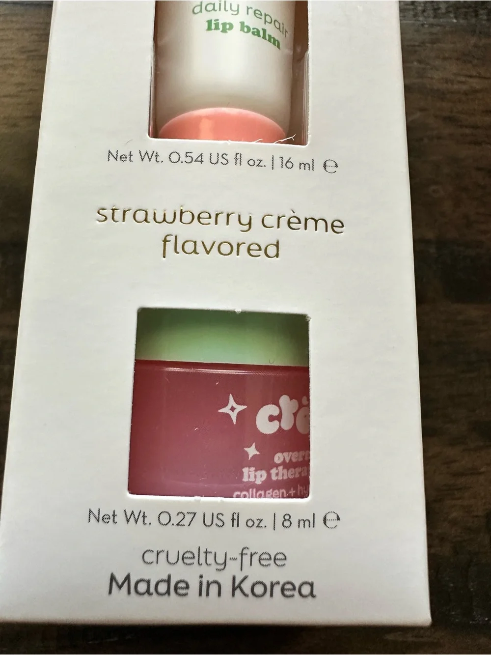 NIB The Creme Shop 3 Piece Skin Care Fusion Mask, Brighten Mask & 1 Lip Balm
